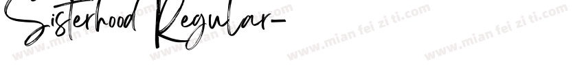 Sisterhood Regular字体转换